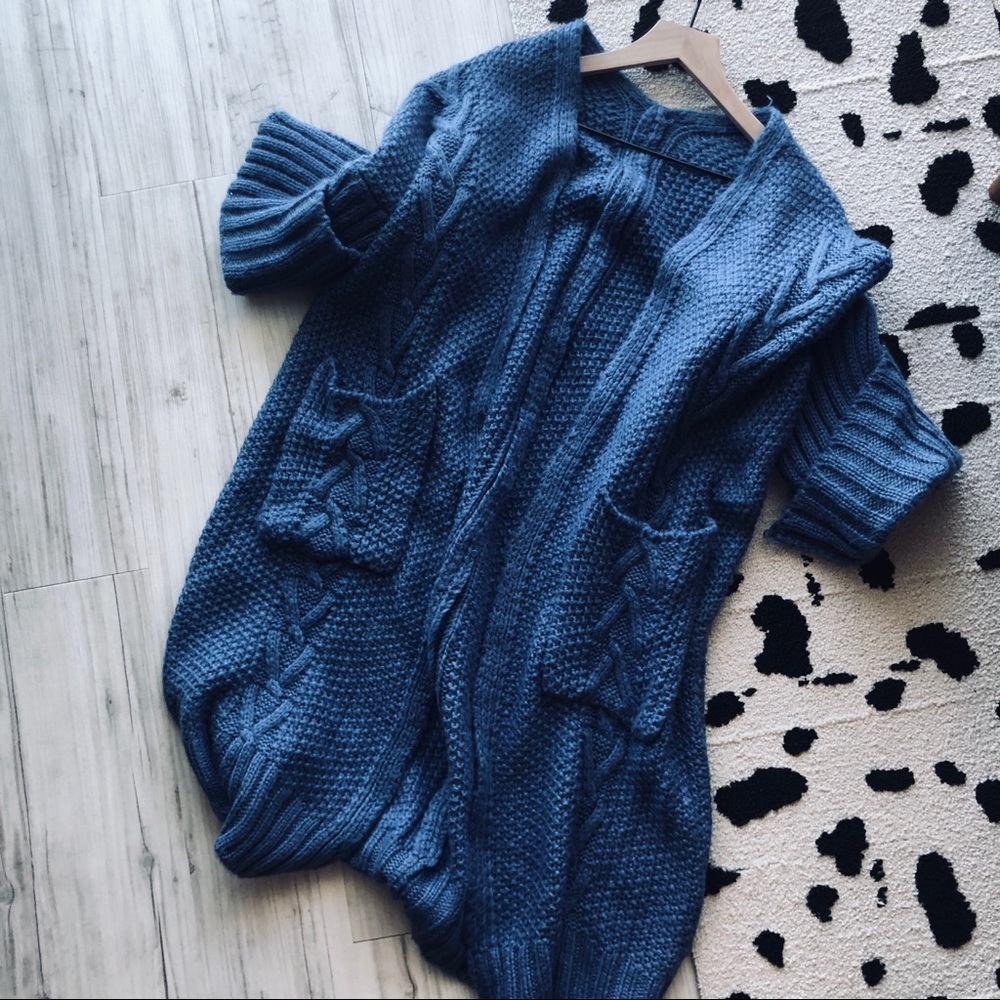 Long cozy cardigan